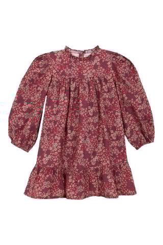 Jurk met Ruches - Rood