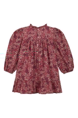 Jurk met Ruches - Rood