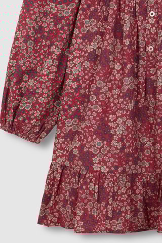 Jurk met Ruches - Rood