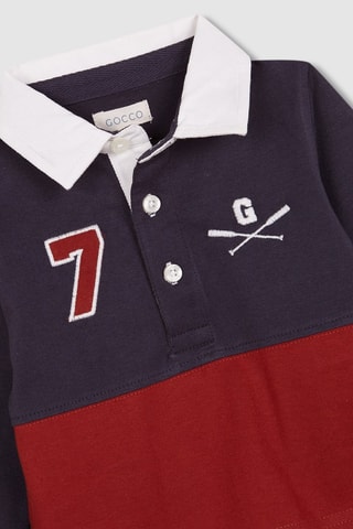 Polo - Rouge et bleu marine