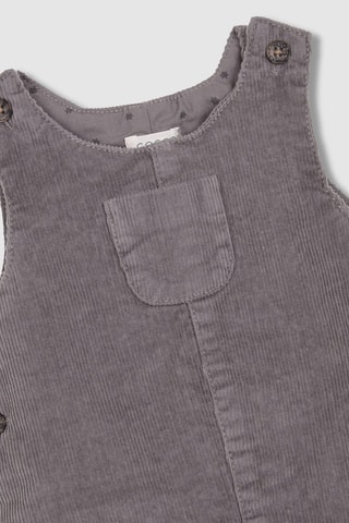 Salopette en velours - Gris