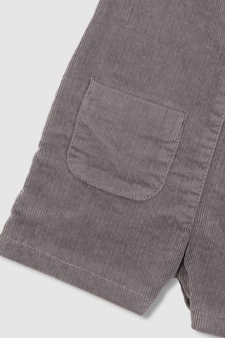 Salopette en velours - Gris