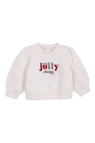 Fleece Sweater - Wit