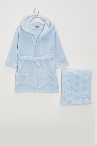 Peignoir et doudou - Bleu