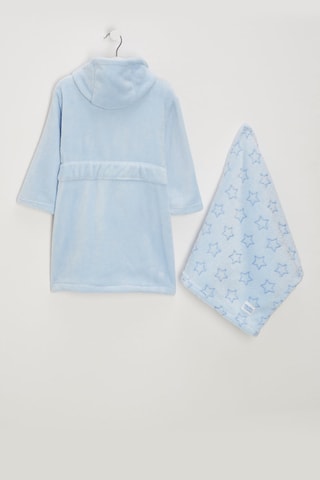 Peignoir et doudou - Bleu
