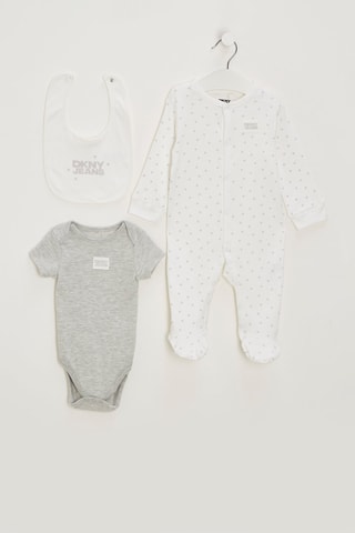 Ensemble 3 pièces - Blanc et gris chiné