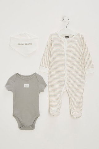 Ensemble 3 pièces - Blanc et gris