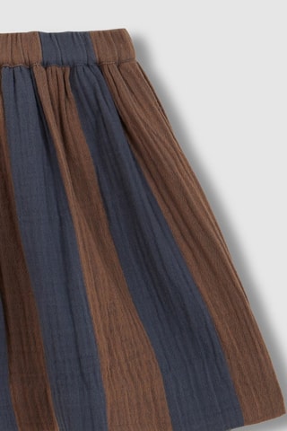 Jupe - Bleu-gris et marron