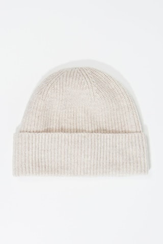 Wollen en Kasjmier Muts - Ecru