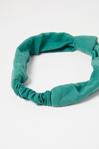 Linnen Bandeau Smaragdgroen