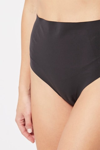 Tanga Hoge Taille Zwart
