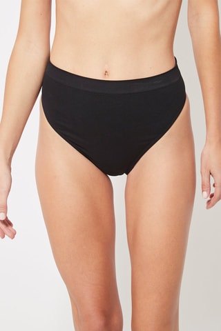 2 Tanga’s Hoge Taille Zwart