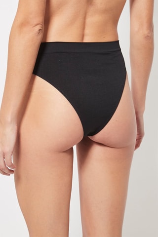 2 Tanga’s Hoge Taille Zwart