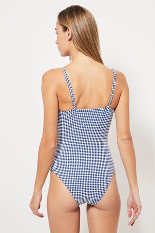 Badpak - Blauw en Wit