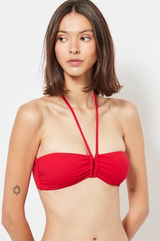 Bikinitop met Cups - Rood