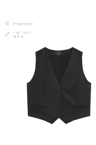 Mouwloos Vest - Zwart