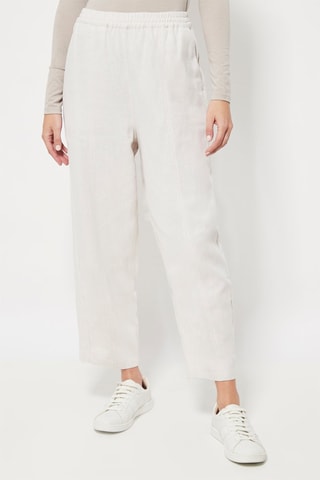 Linnen Rechte Broek Wit