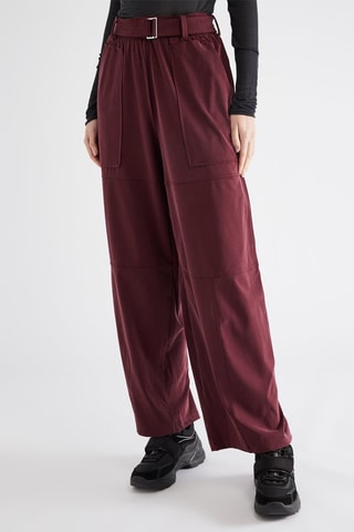 Broek wide legs - Bordeauxrood