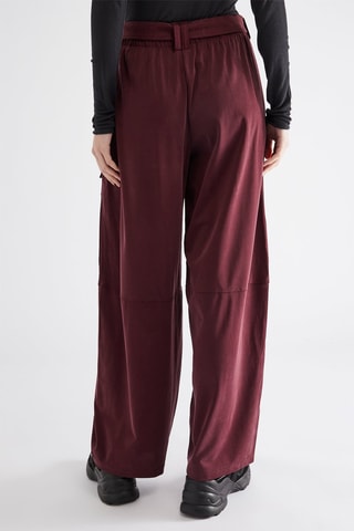 Broek wide legs - Bordeauxrood
