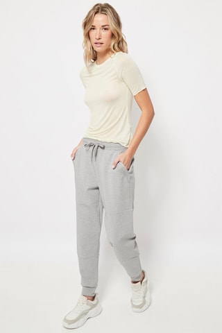 Joggingbroek Gemêleerd Lichtgrijs