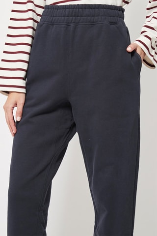 Rechte Broek Hoge Taille Donkerblauw