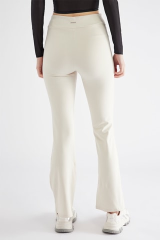 Broek Flare Hoge Taille - Ecru