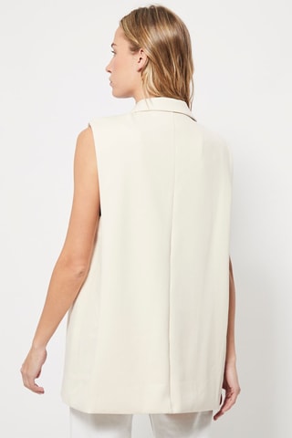 Mouwloos Jasje Ecru