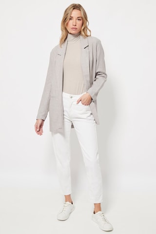 Linnen Jasje Lichtgrijs