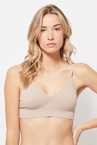 2 Bralettes Zwart en Beige