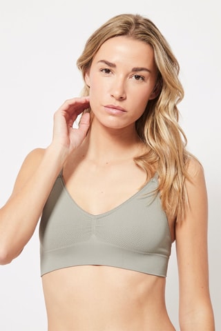 2 Bralettes Wit en Grijs