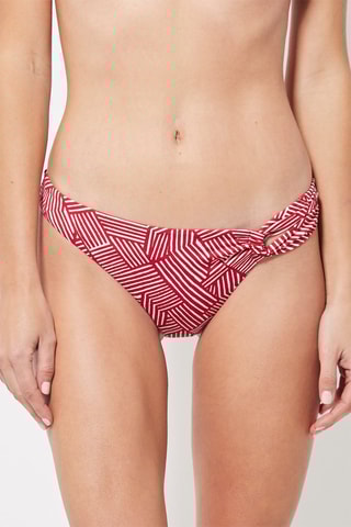 Bikinibroekje Rood en Ecru