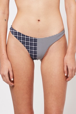 Bikinibroekje Marineblauw en Wit