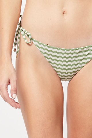 Bikinibroekje Groen en Ecru