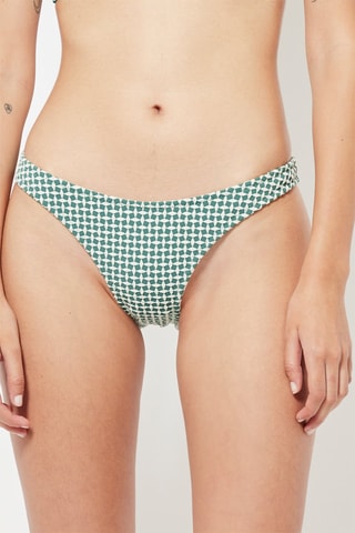 Bikinibroekje - Wit en Groen