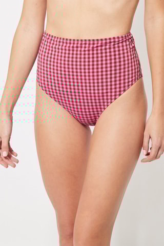 Bikinibroekje Hoge Taille Fuchsia