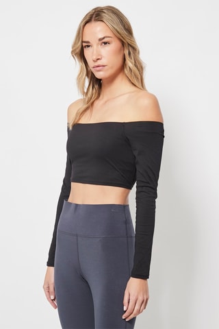 Crop Top Zwart