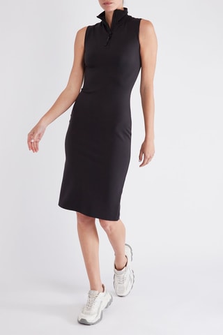 Mouwloze jurk Recht Model - Zwart