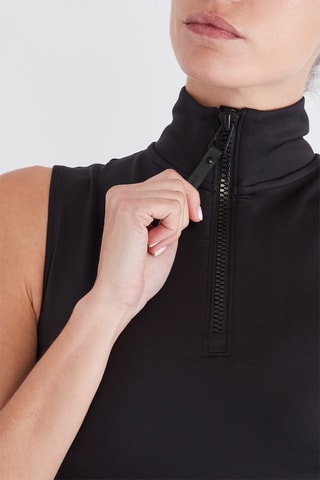 Mouwloze jurk Recht Model - Zwart