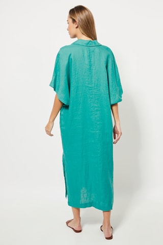 Lange Linnen Jurk - Groen