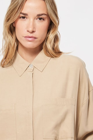 Blouse-jurk Beige