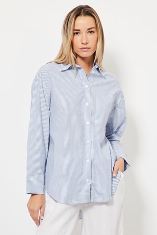 Blouse - Blauw en Wit