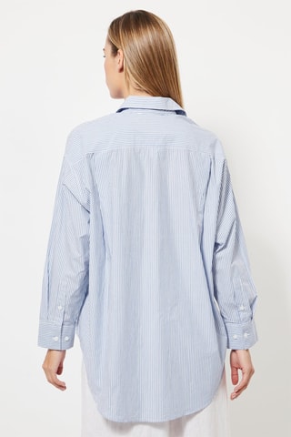 Blouse - Blauw en Wit