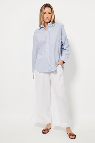 Blouse - Blauw en Wit