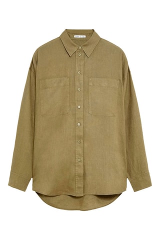 Linnen Blouse - Kaki