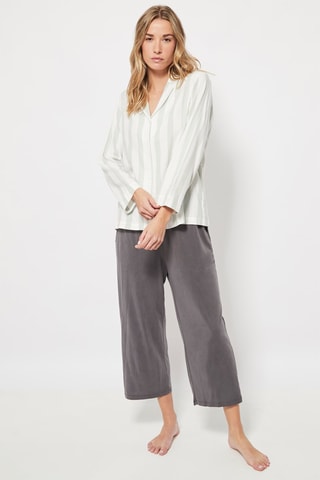 Pyjamablouse Zeegroen 