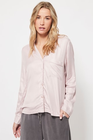 Pyjamablouse Poederroze