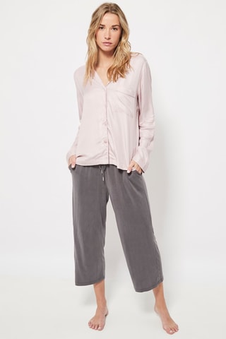 Pyjamablouse Poederroze