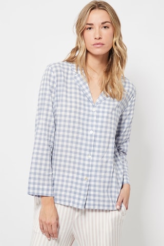 Pyjamablouse Lichtblauw 