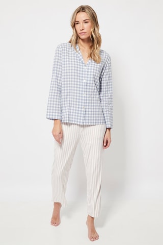 Pyjamablouse Lichtblauw 