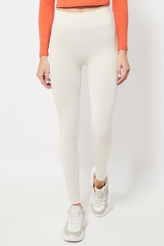 Legging Hoge Taille Ecru